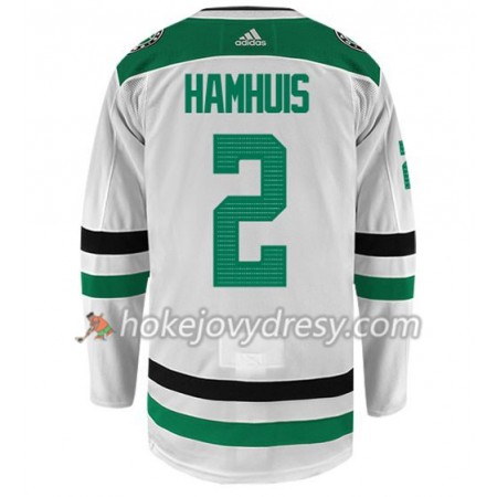 Pánské Hokejový Dres Dallas Stars DAN HAMHUIS 2 Adidas Bílá Authentic